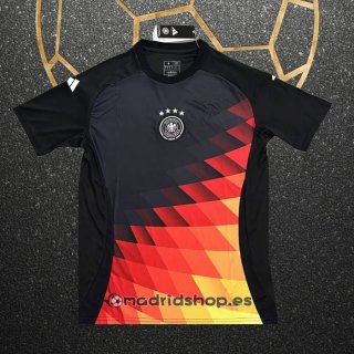 Camiseta Pre Partido del Alemania Eurocopa 2024 Negro