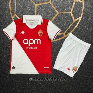 Camiseta Monaco Primera Nino 24-25