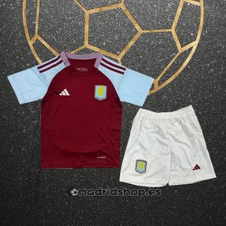 Camiseta Aston Villa Primera Nino 24-25