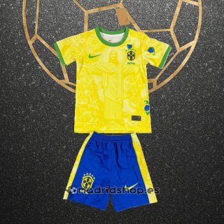 Camiseta Brasil Jesus Nino 24-25 Amarillo