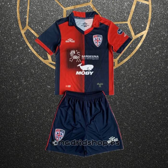 Camiseta Cagliari Calcio Primera Nino 23-24