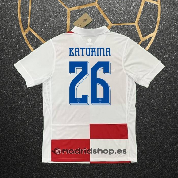 Camiseta Croacia Jugador Baturina Primera Eurocopa 2024