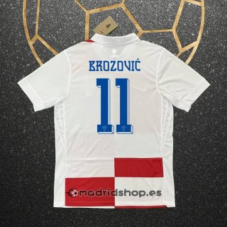 Camiseta Croacia Jugador Brozovic Primera Eurocopa 2024