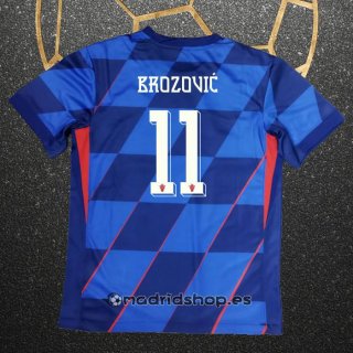 Camiseta Croacia Jugador Brozovic Segunda Eurocopa 2024