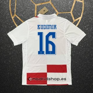 Camiseta Croacia Jugador Budimir Primera Eurocopa 2024