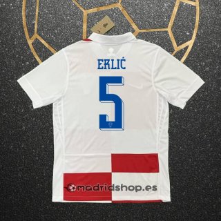 Camiseta Croacia Jugador Erlic Primera Eurocopa 2024