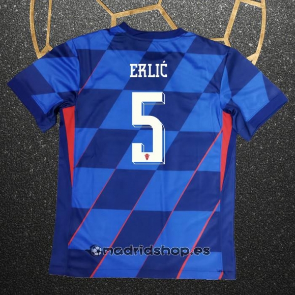 Camiseta Croacia Jugador Erlic Segunda Eurocopa 2024
