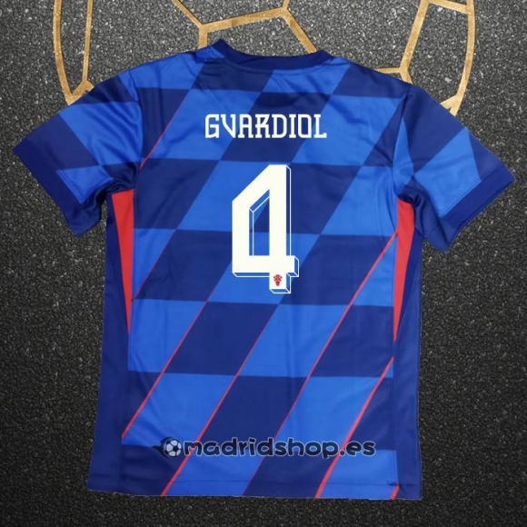 Camiseta Croacia Jugador Gvardiol Segunda Eurocopa 2024
