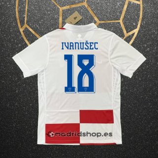 Camiseta Croacia Jugador Ivanusec Primera Eurocopa 2024