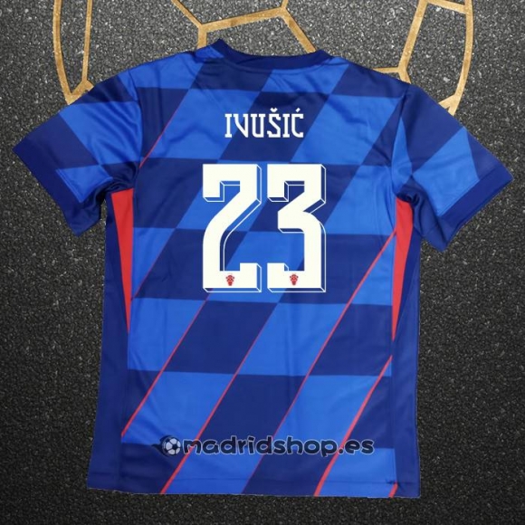 Camiseta Croacia Jugador Ivusic Segunda Eurocopa 2024