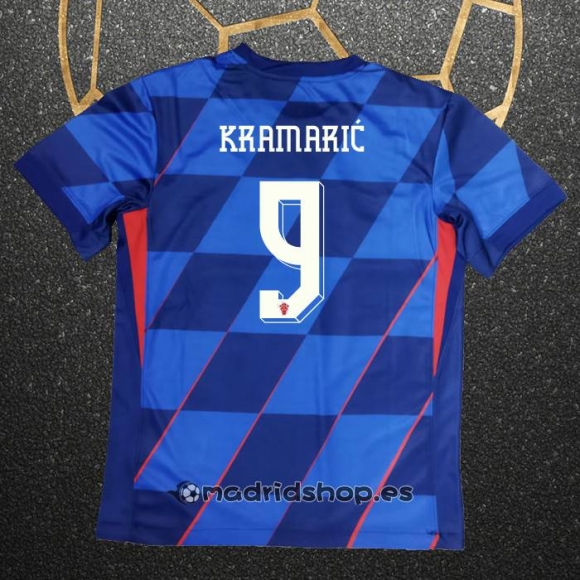 Camiseta Croacia Jugador Kramaric Segunda Eurocopa 2024