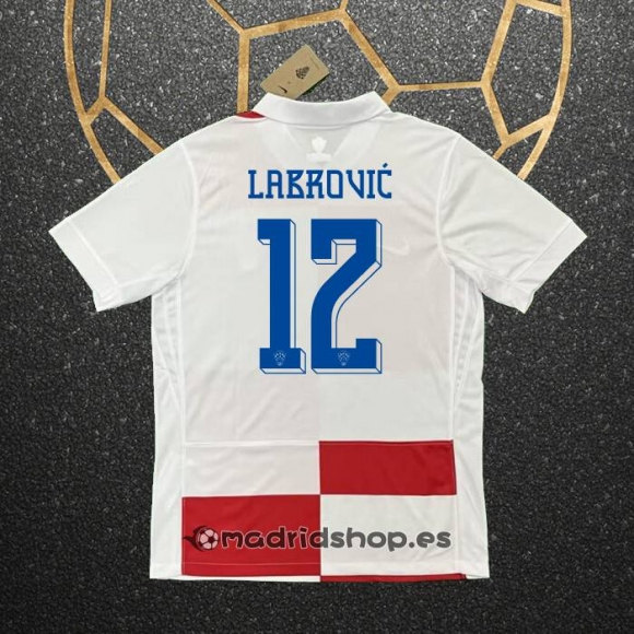 Camiseta Croacia Jugador Labrovic Primera Eurocopa 2024