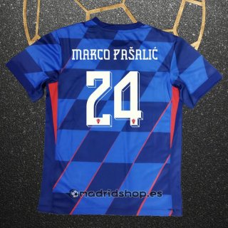 Camiseta Croacia Jugador Marco Pasalic Segunda Eurocopa 2024