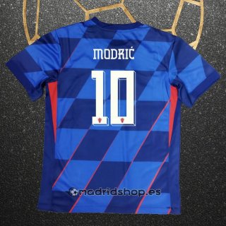 Camiseta Croacia Jugador Modric Segunda Eurocopa 2024