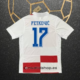 Camiseta Croacia Jugador Petkovic Primera Eurocopa 2024