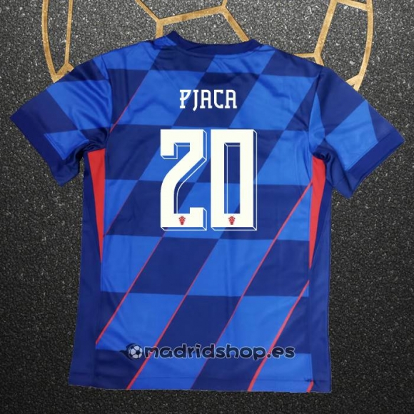 Camiseta Croacia Jugador Pjaca Segunda Eurocopa 2024