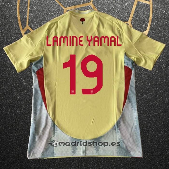 Camiseta Espana Jugador Lamine Yamal Segunda Eurocopa 2024