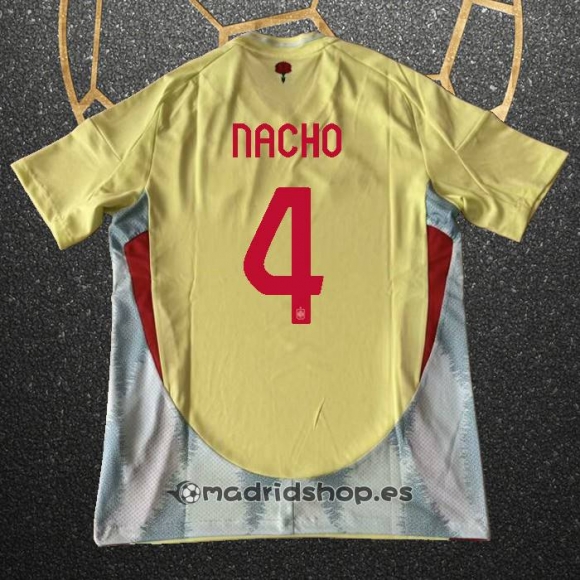 Camiseta Espana Jugador Nacho Segunda Eurocopa 2024