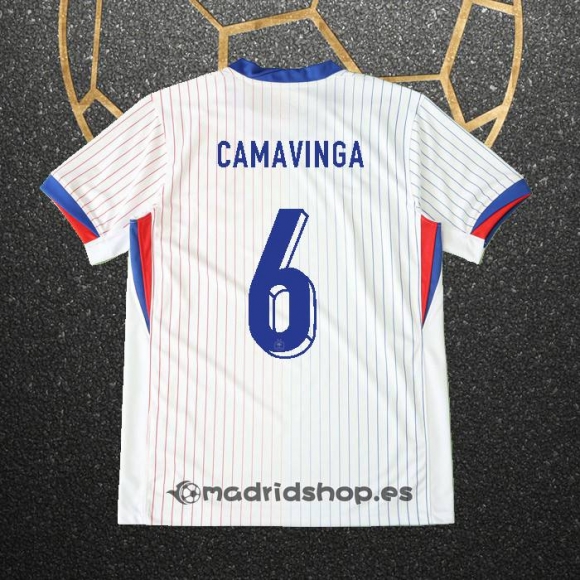 Camiseta Francia Jugador Camavinga Segunda Eurocopa 2024