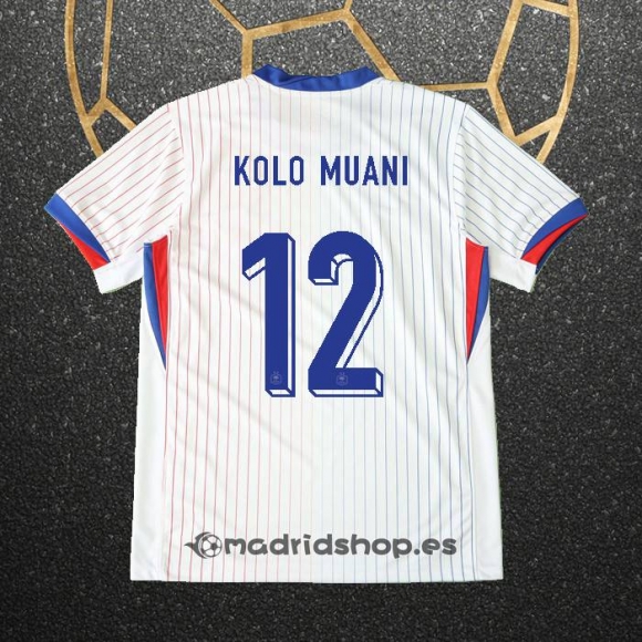 Camiseta Francia Jugador Kolo Muani Segunda Eurocopa 2024