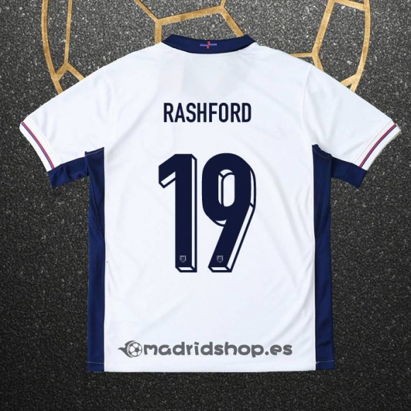 Camiseta Inglaterra Jugador Rashford Primera Eurocopa 2024