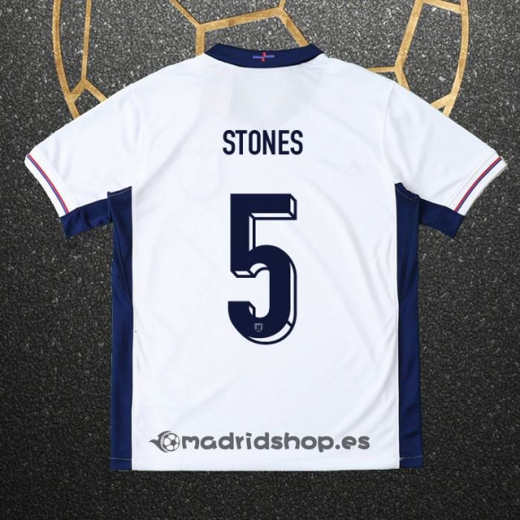 Camiseta Inglaterra Jugador Stones Primera Eurocopa 2024