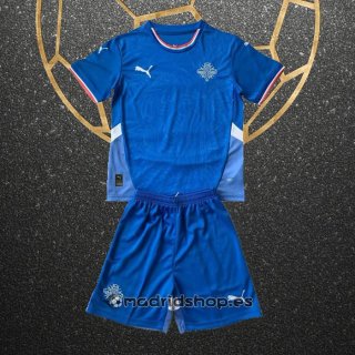 Camiseta Islandia Primera Nino Eurocopa 2024