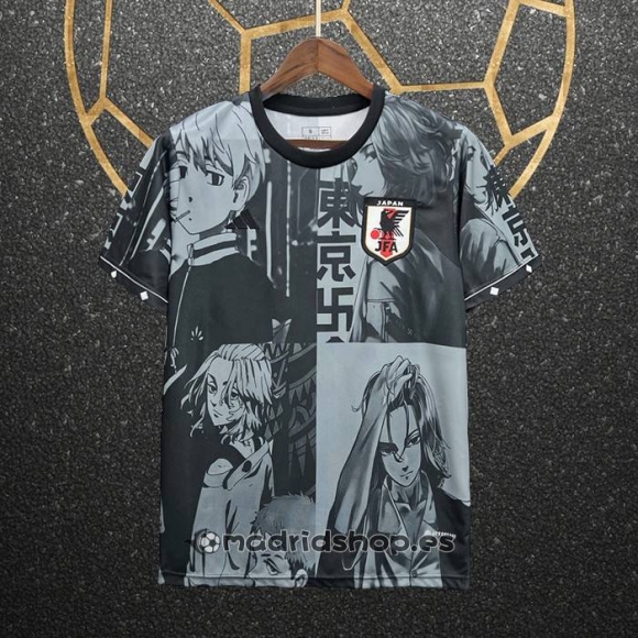 Tailandia Camiseta Japon Anime 2024-25 Negro y Blanco