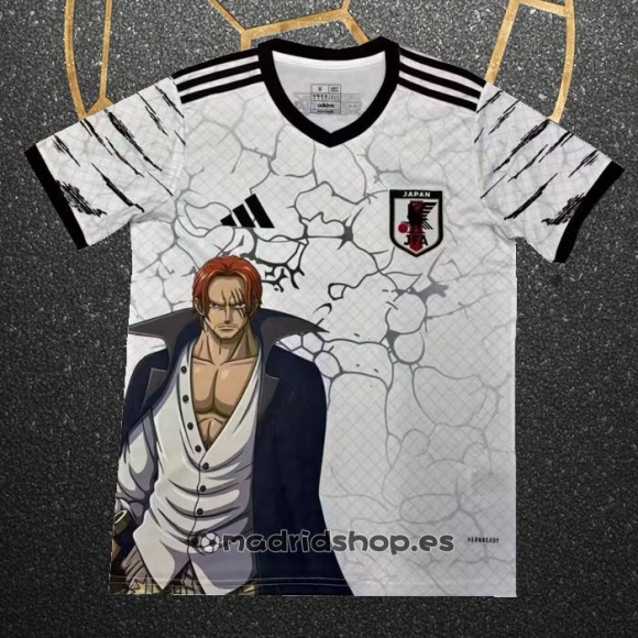 Tailandia Camiseta Japon Anime ONE PIECE 24-25 Blanco