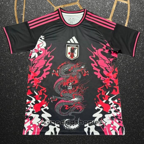 Tailandia Camiseta Japon Dragon 2024-25 Negro y Rosa