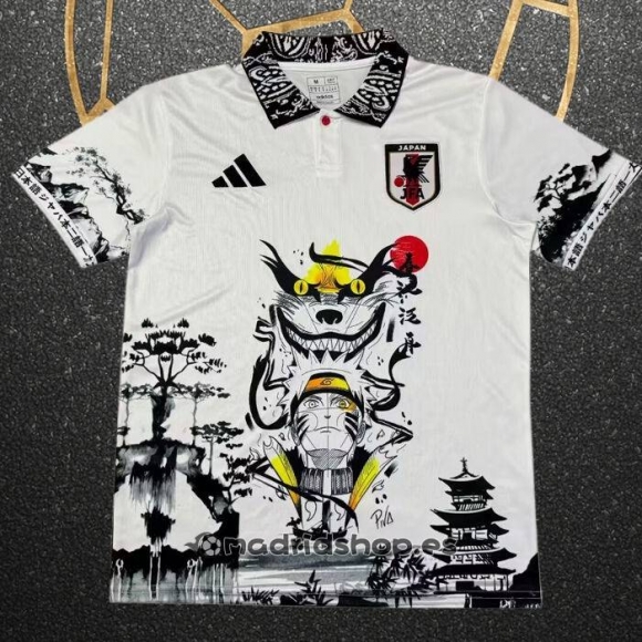 Tailandia Camiseta Japon Naruto 24-25 Blanco