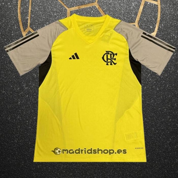 Camiseta de Entrenamiento Flamengo 24-25 Amarillo