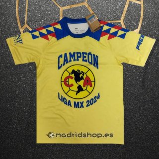 Tailandia Camiseta America Champion 24-25 Amarillo