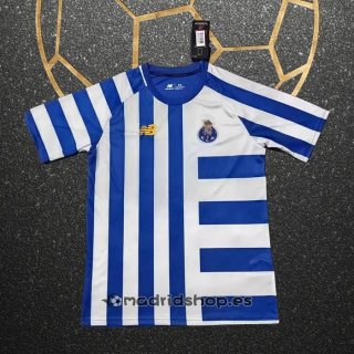 Camiseta Pre Partido del Porto 2024 Azul Blanco