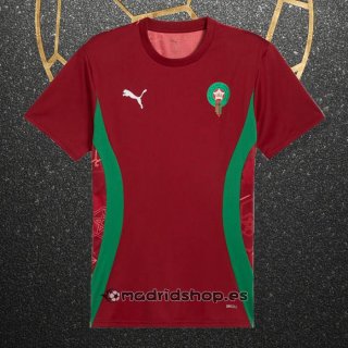 Camiseta Pre Partido del Marruecos 2024 Rojo