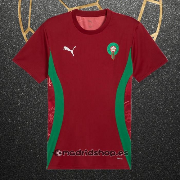 Camiseta Pre Partido del Marruecos 2024 Rojo