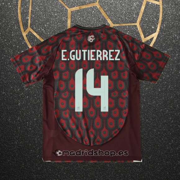 Camiseta Mexico Jugador E.Gutierrez Primera 2024