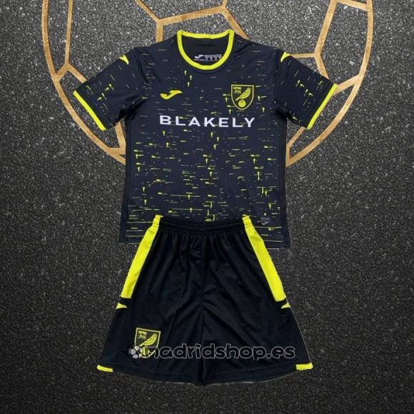 Camiseta Norwich City Segunda Nino 24-25