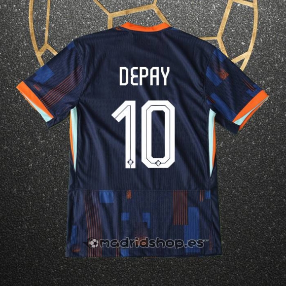 Camiseta Paises Bajos Jugador Depay Segunda Eurocopa 2024