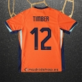 Camiseta Paises Bajos Jugador Timber Primera Eurocopa 2024