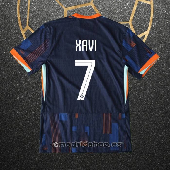 Camiseta Paises Bajos Jugador Xavi Segunda Eurocopa 2024