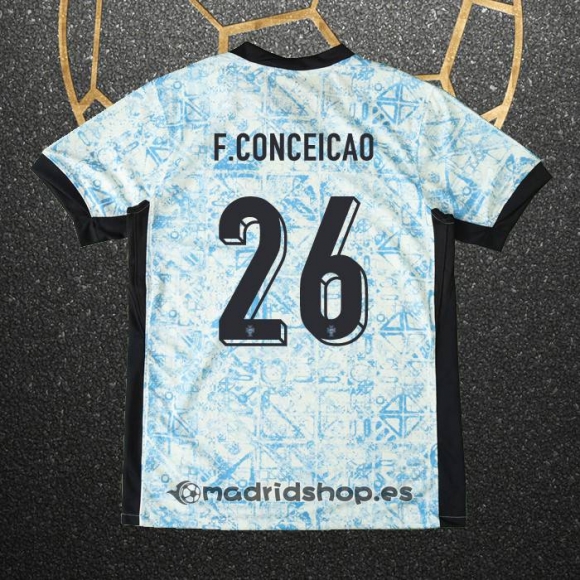 Camiseta Portugal Jugador F.Conceicao Segunda Eurocopa 2024
