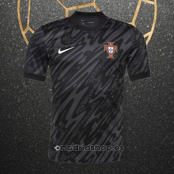 Camiseta Portugal Portero Eurocopa 2024 Negro