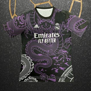 Tailandia Camiseta Real Madrid Dragon 24-25 Negro Purpura