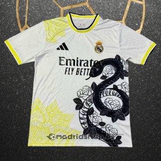 Tailandia Camiseta Real Madrid Special 24-25 Blanco Amarillo