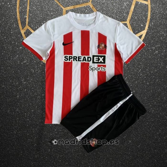 Camiseta Sunderland Primera Nino 23-24